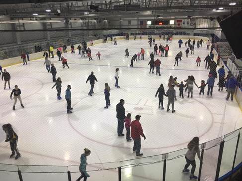 public skating crowd ice arena