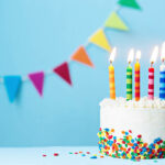 birthday cake and candles