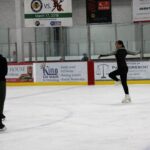 Willowbrook Ice Arena figure skater in lesson