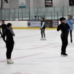 Willowbrook Ice Arena figure skaters in class
