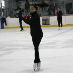Willowbrook Ice Arena figure skater in class
